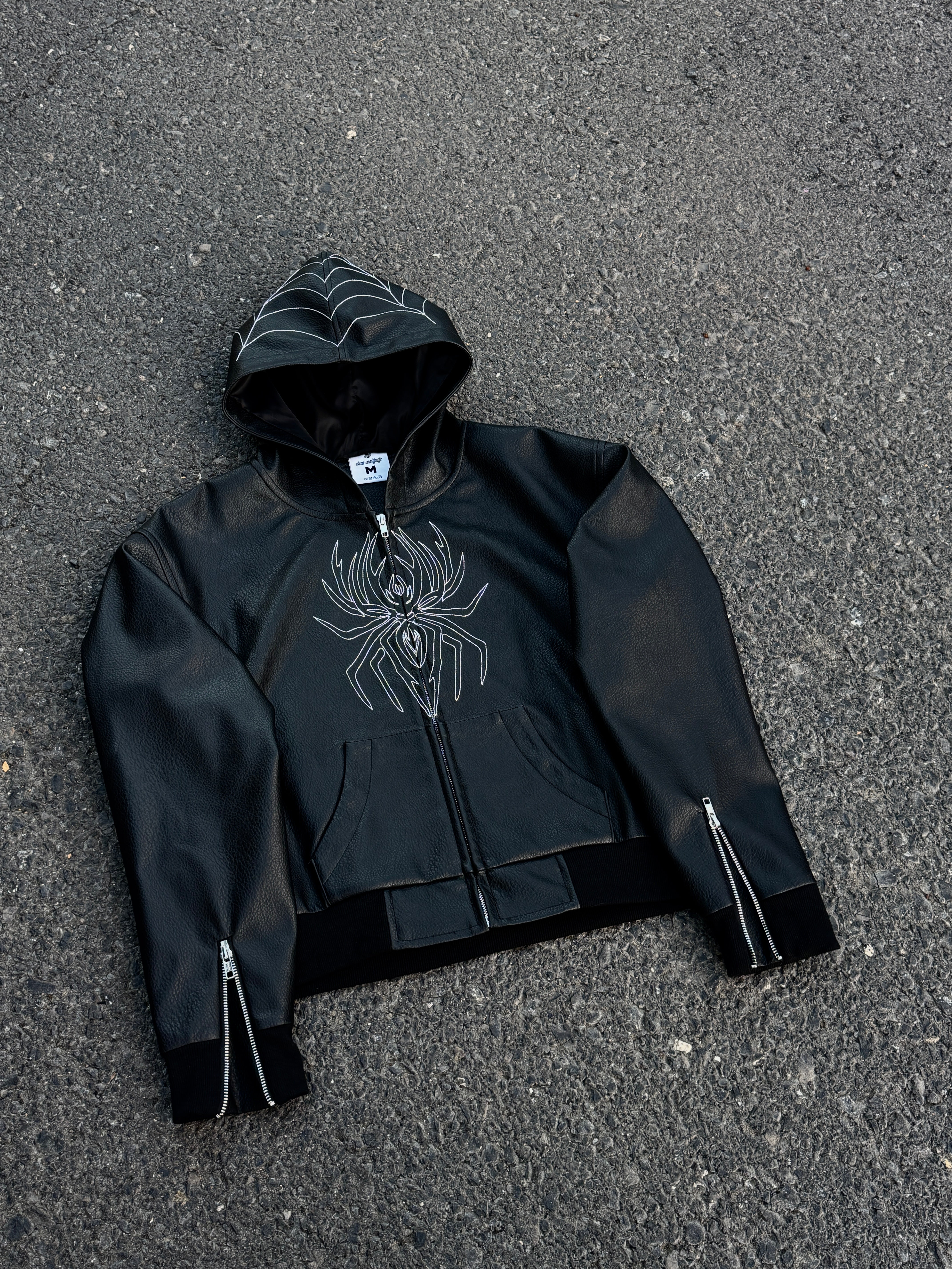 Elixir Spider Black Leather Jacket