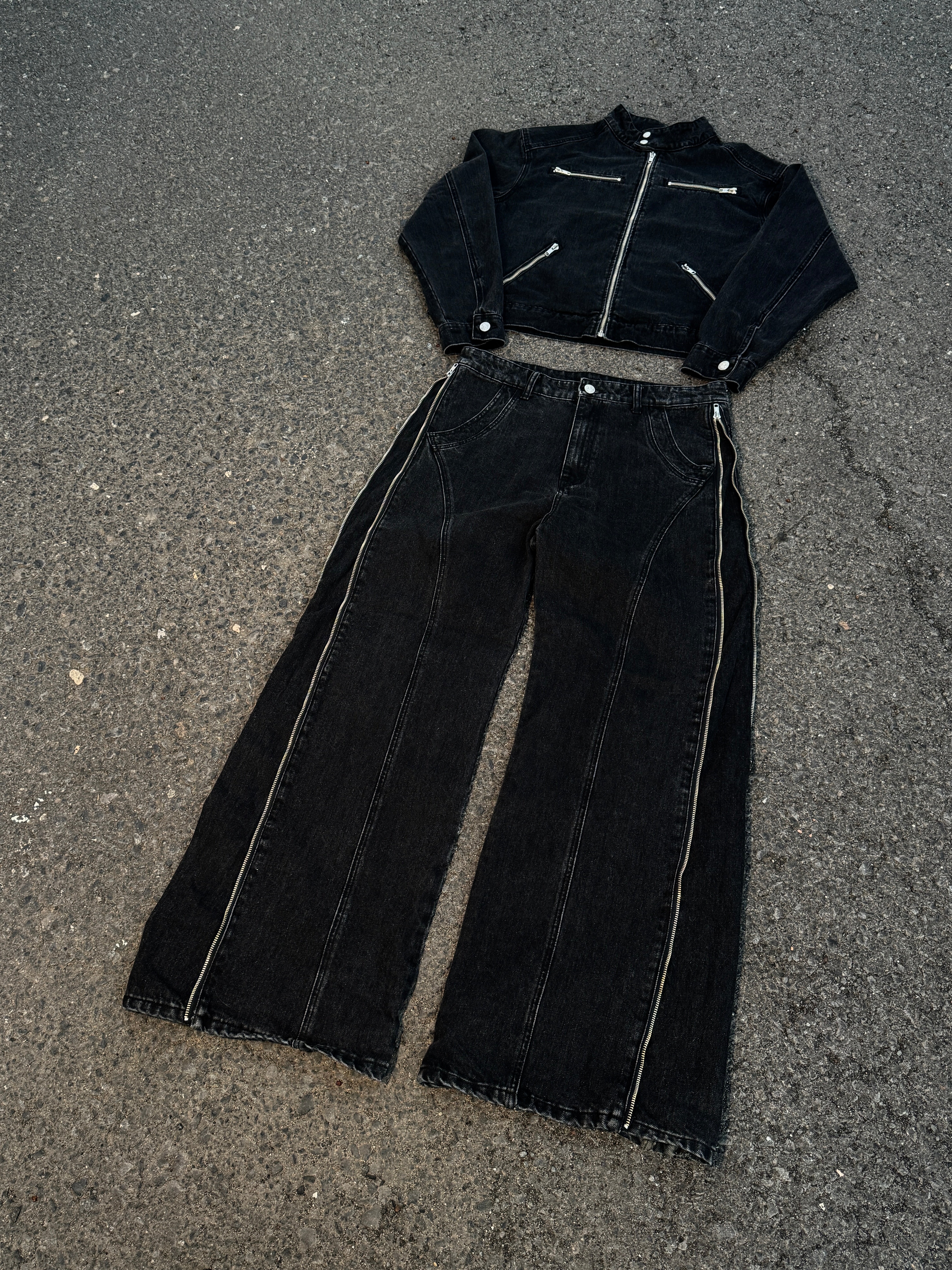 Elixir Black Winter Denim Set Jeans