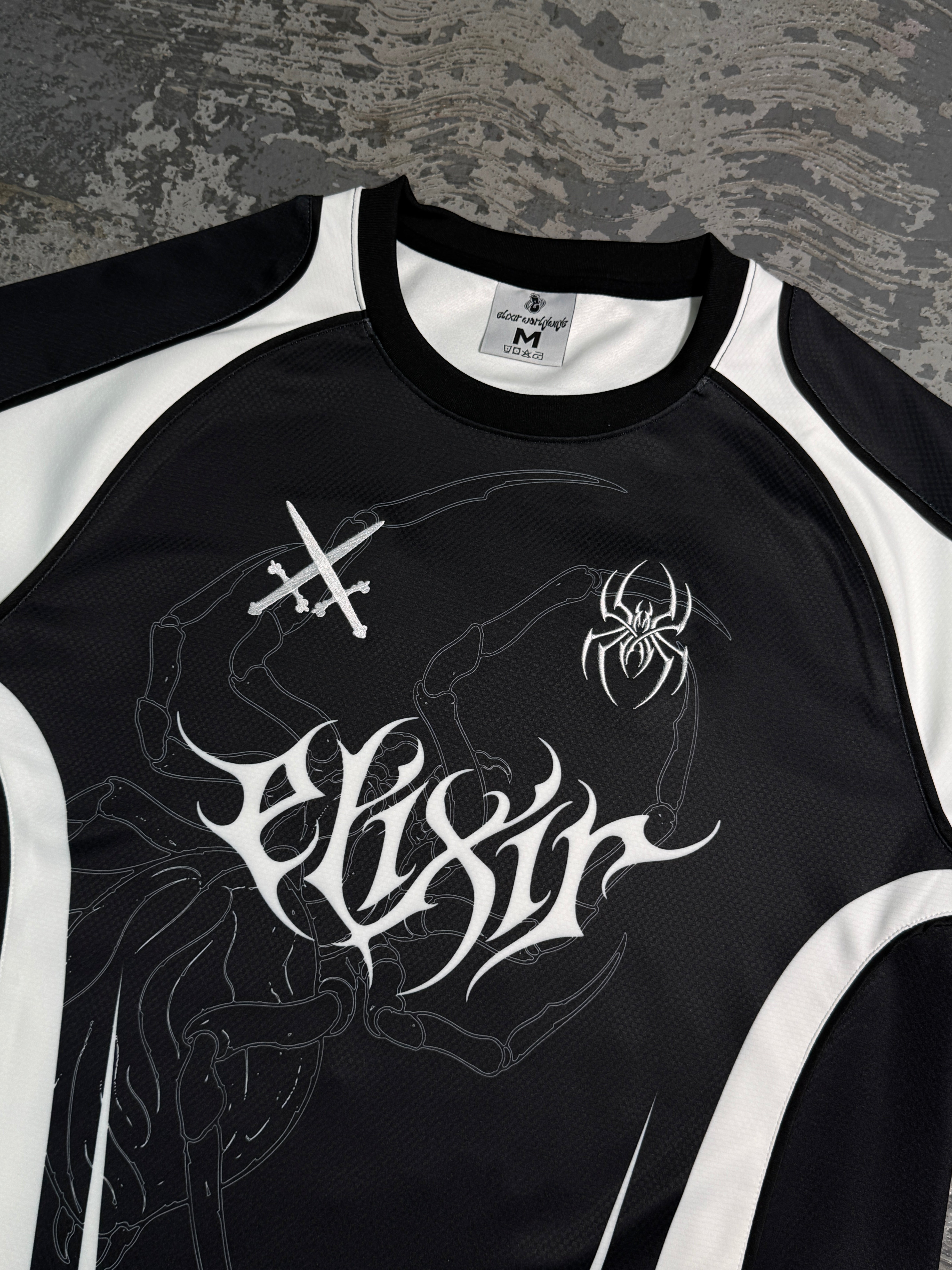 Elixir Spider Black Football Jersey