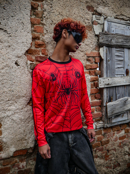 Elixir Spider Red Football T-Shirt