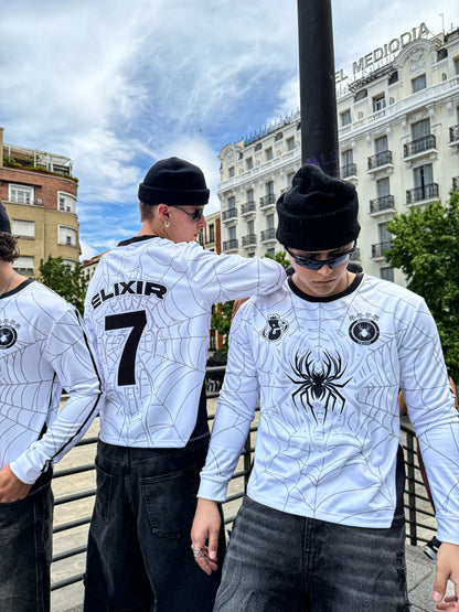 Elixir Spider White Football T-Shirt