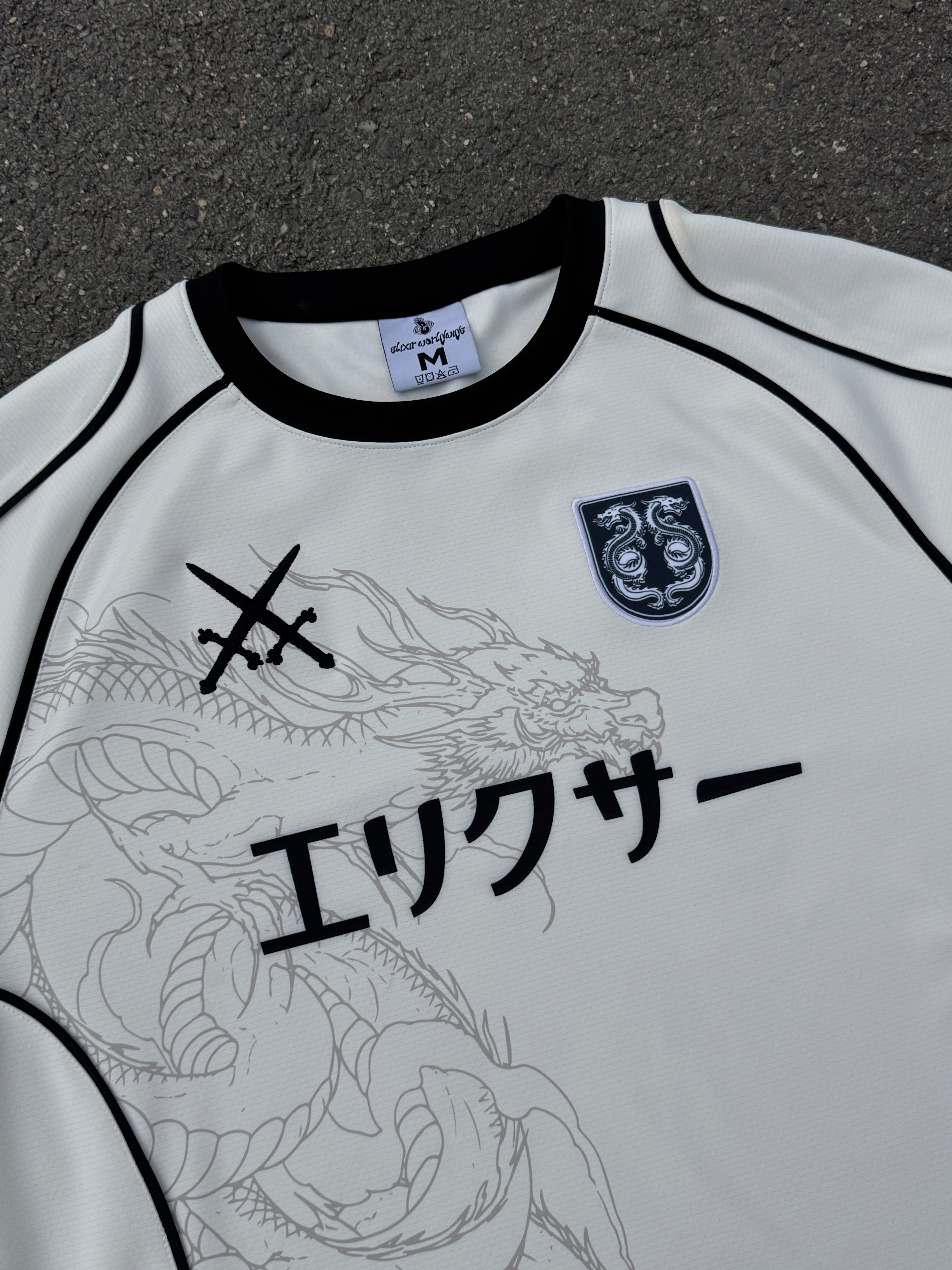 Elixir Japan White Football Jersey