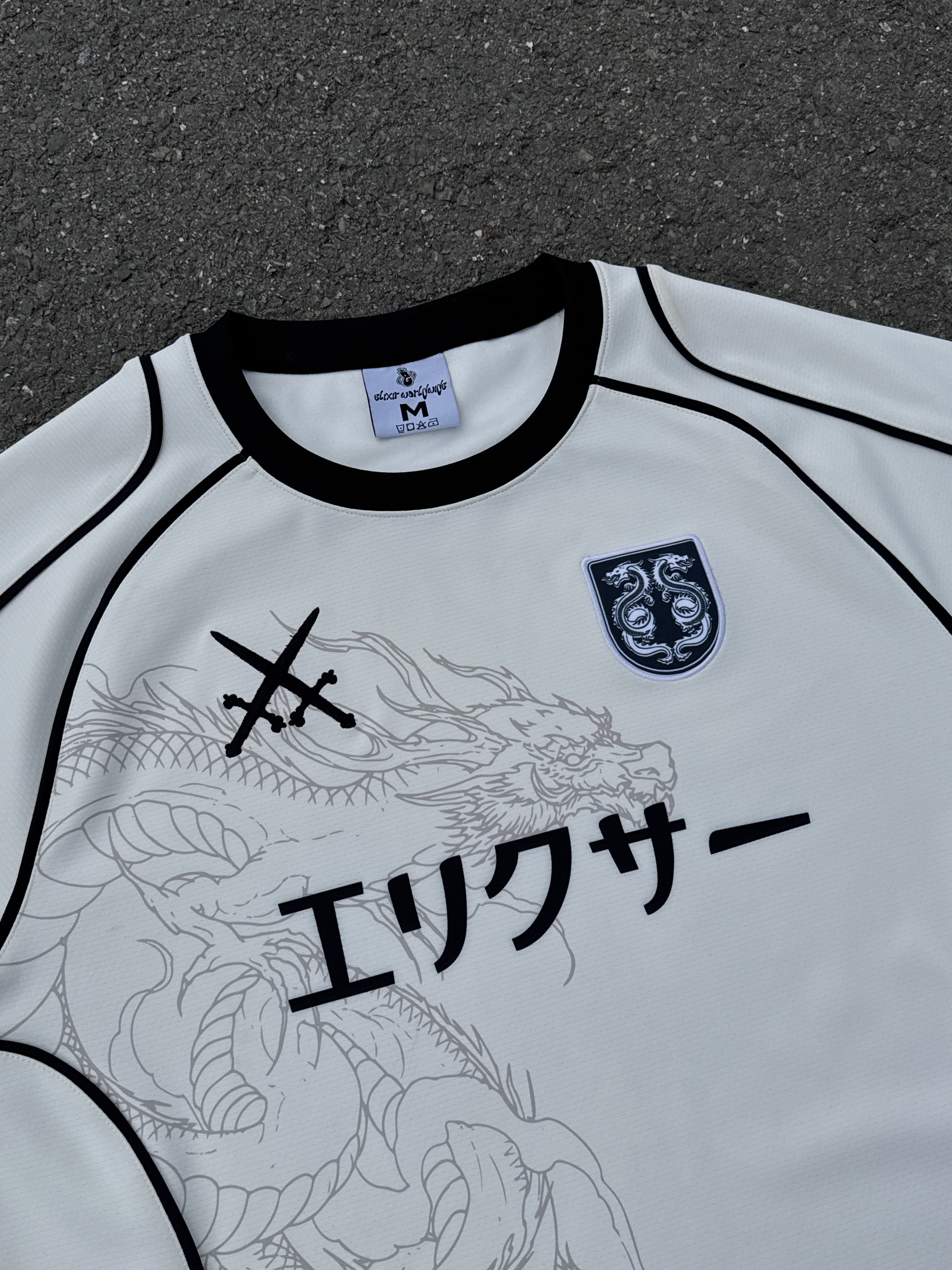 Elixir Japan White Football Jersey