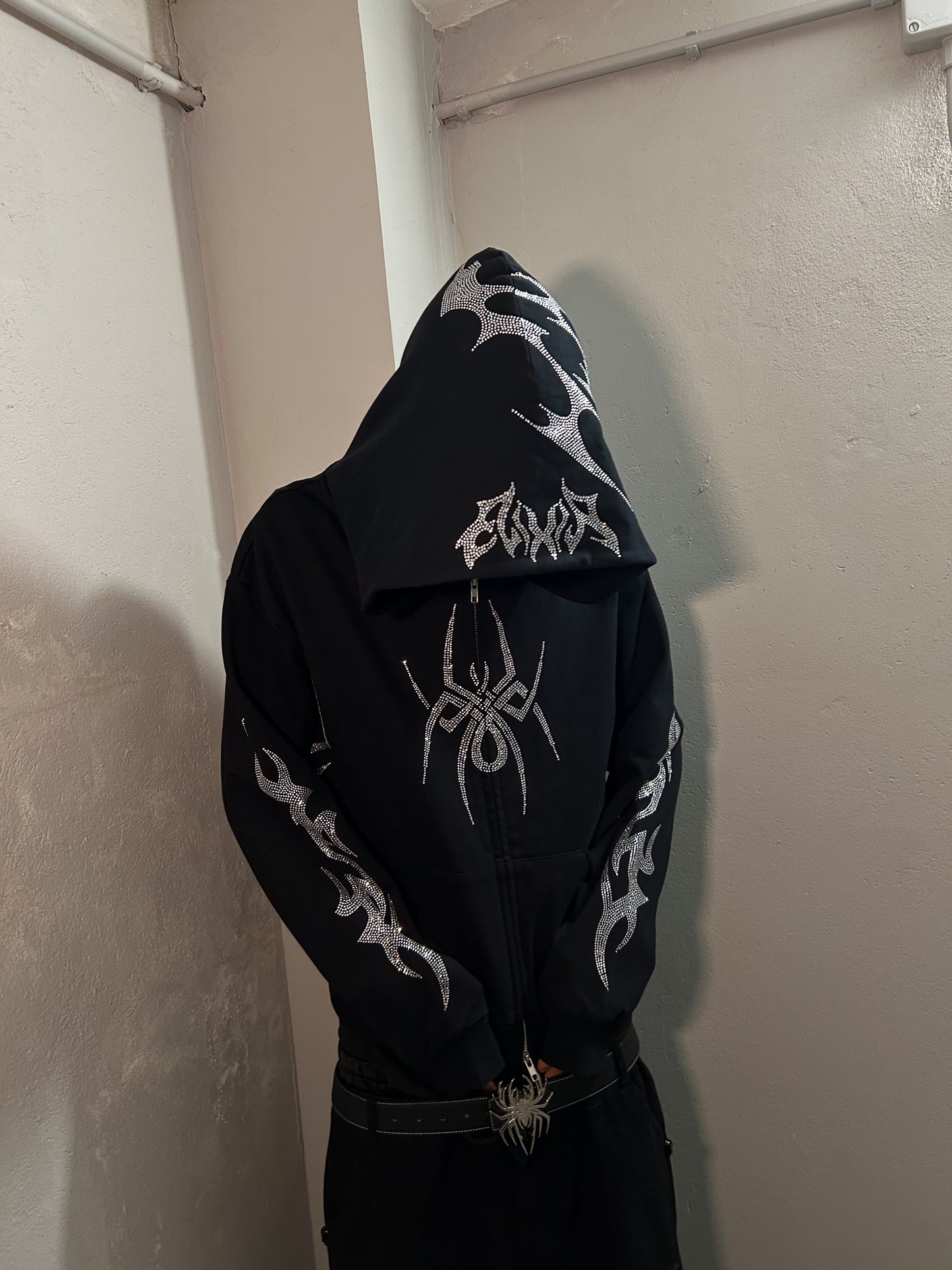 Elixir Black Rhinestones v2 Zip Up