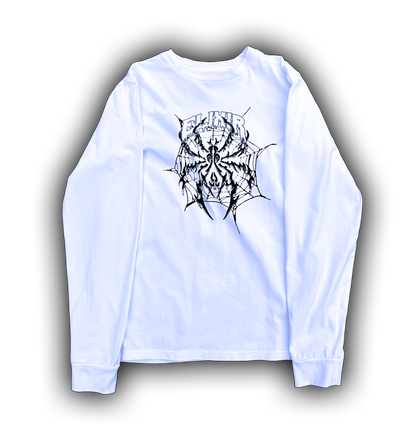 T-shirt blanc à manches longues Elixir Spider