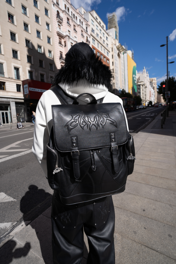 Elixir Black Leather Backpack