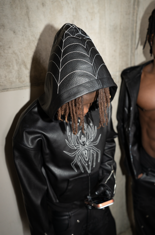 Elixir Spider Black Leather Jacket