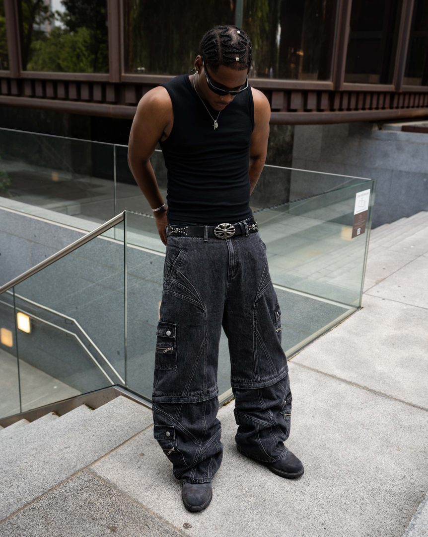Elixir Detachable Gray Jeans