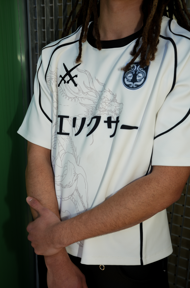 Elixir Japan White Football Jersey