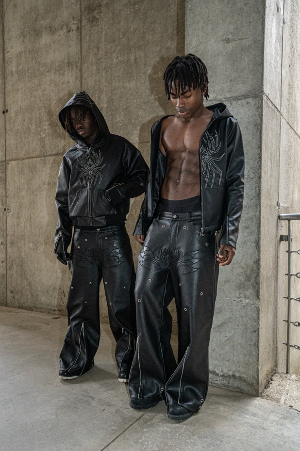 Elixir Spider Black Leather Jacket