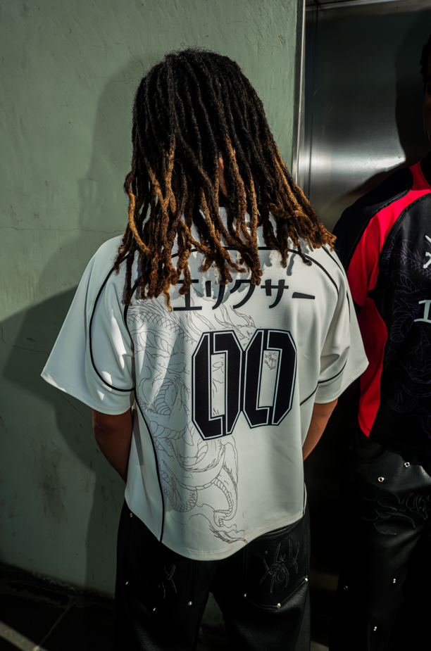Elixir Japan White Football Jersey