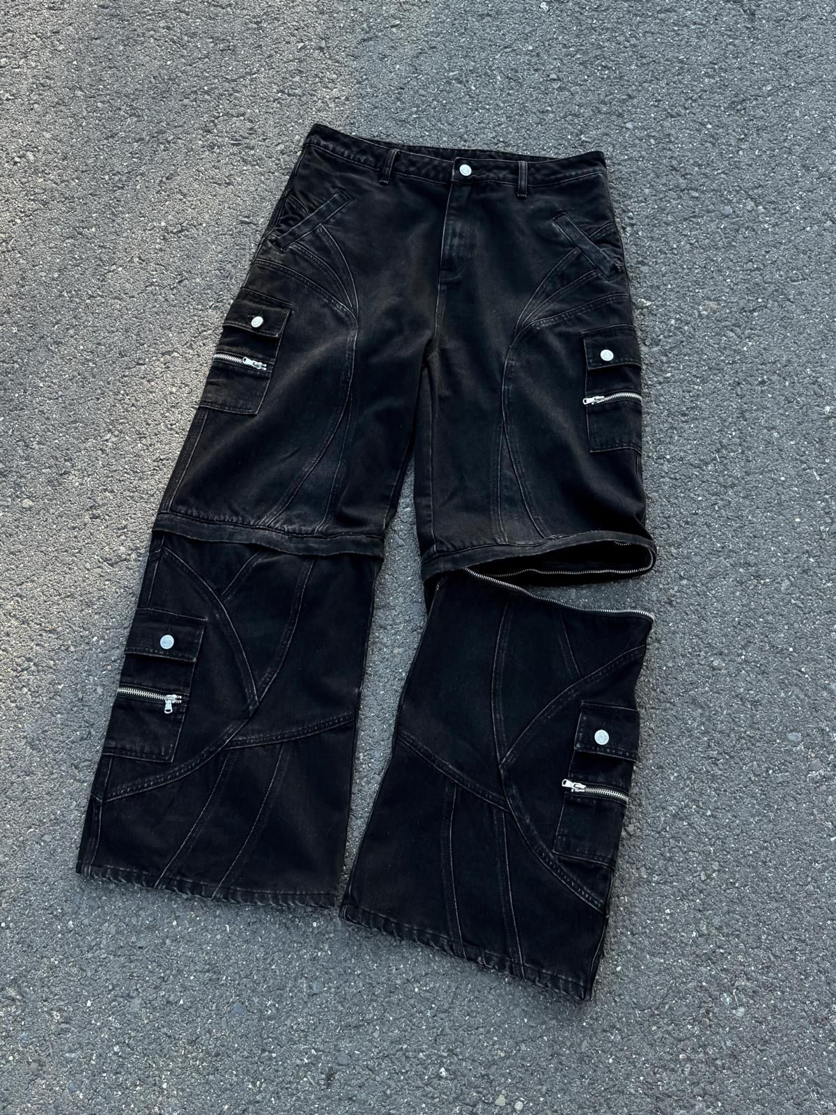 Elixir Detachable Black Jeans