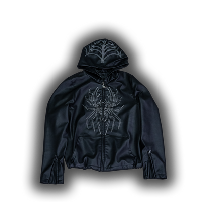 Elixir Spider Black Leather Jacket