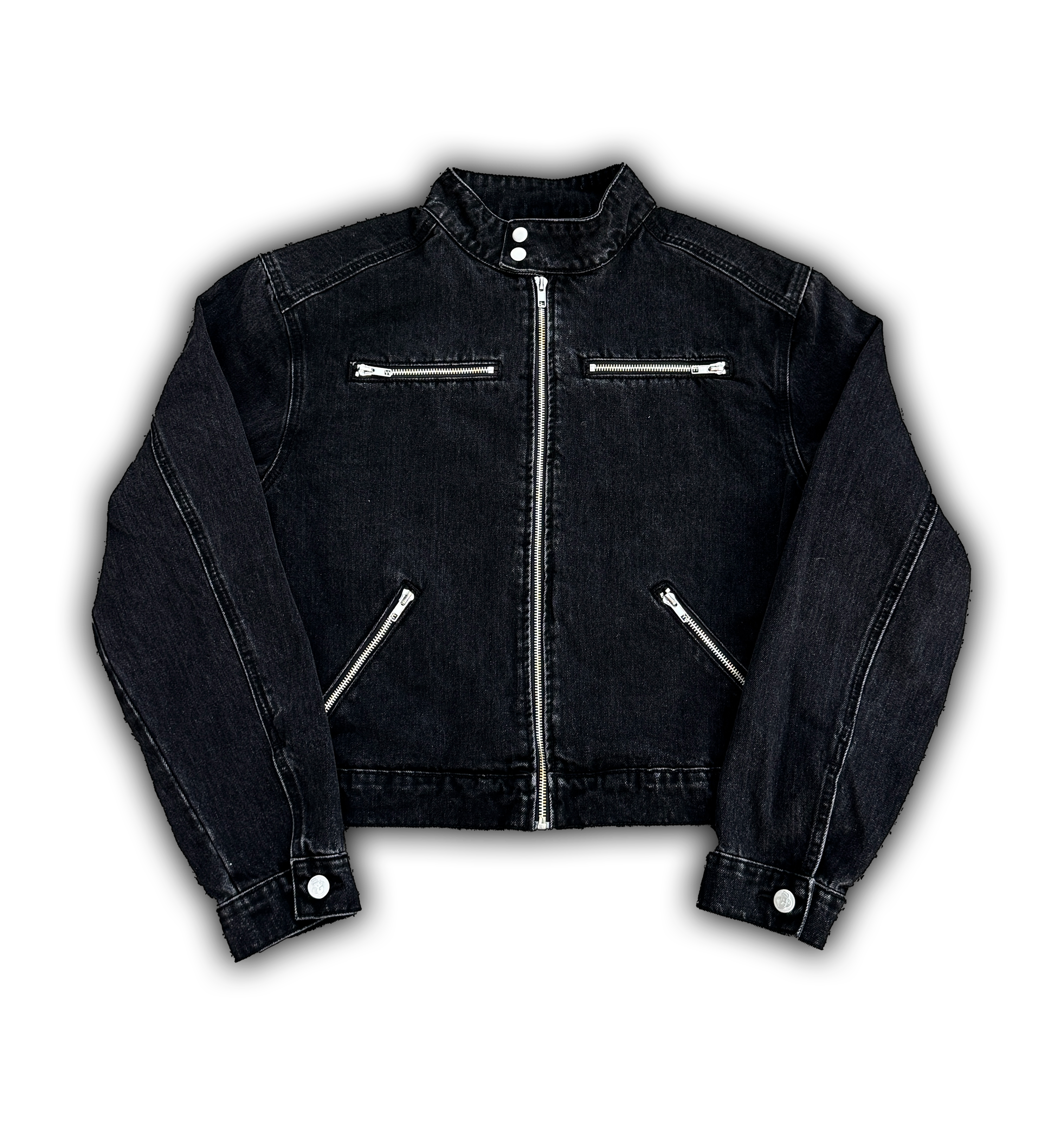 Elixir Black Winter Denim Set Jacket