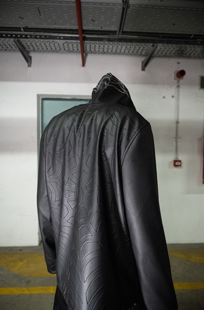 Elixir Spider Black Leather Jacket