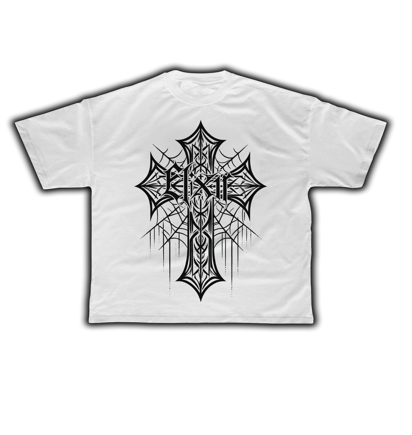 ELIXIR CROSS white BOXY T-SHIRT