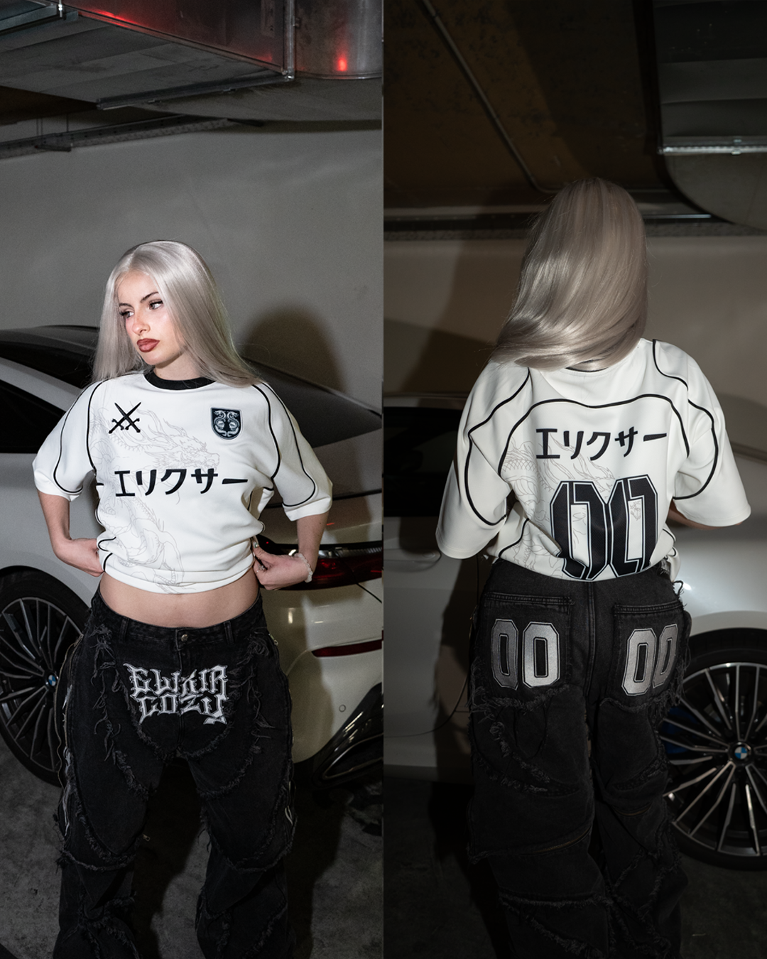 Elixir Japan White Football Jersey