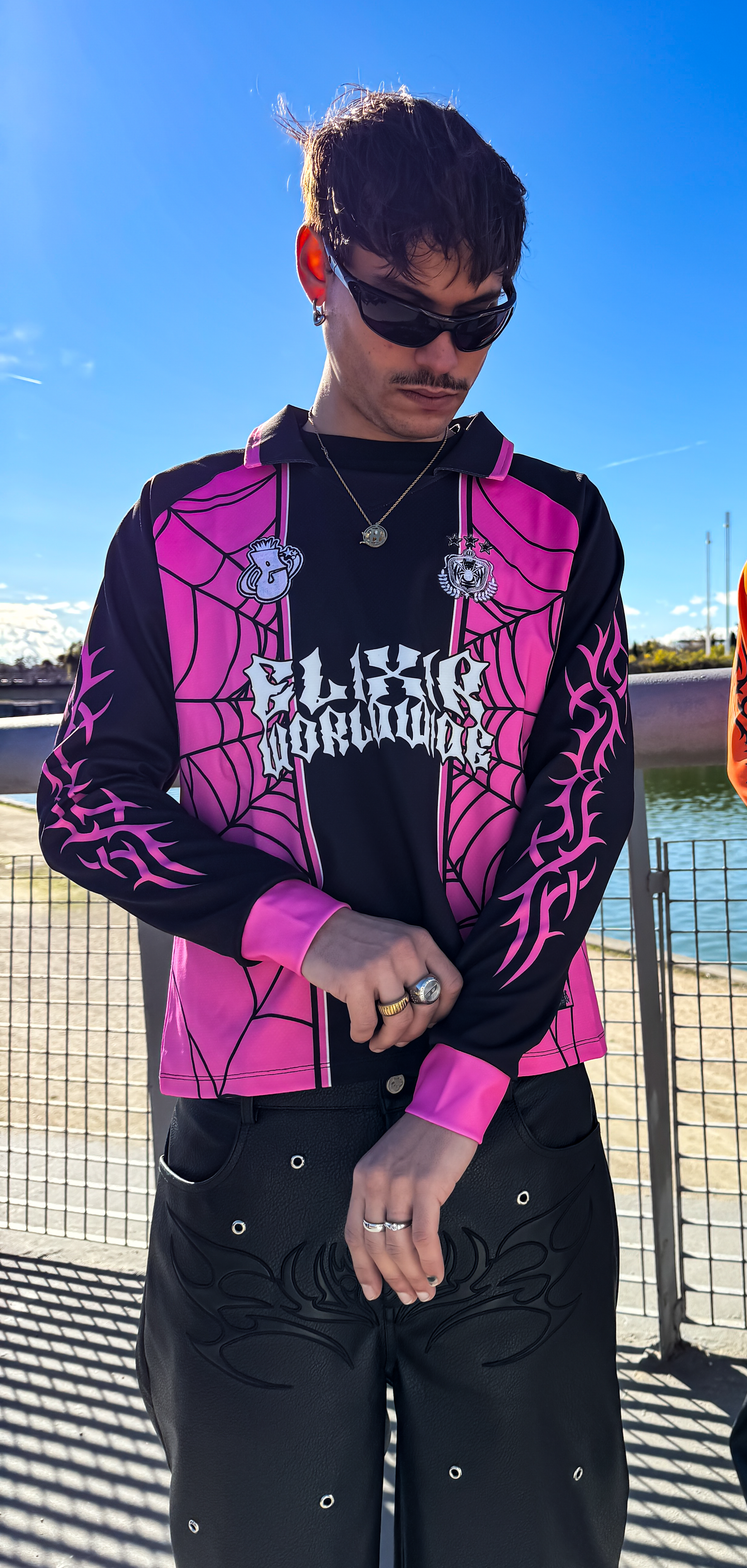 Elixir Pink Long Sleeve 00 Football Jersey