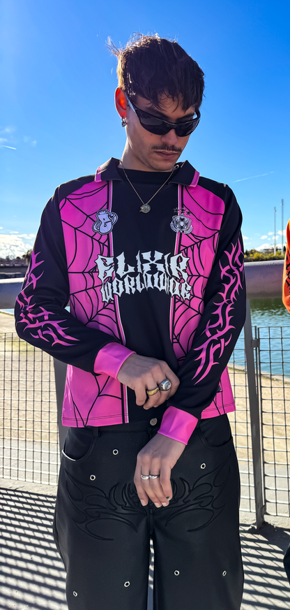 Elixir Pink Long Sleeve 00 Football Jersey