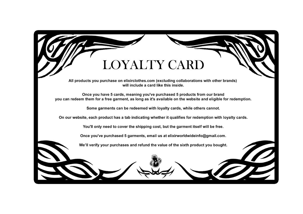 Elixir loyalty card: conditions in English