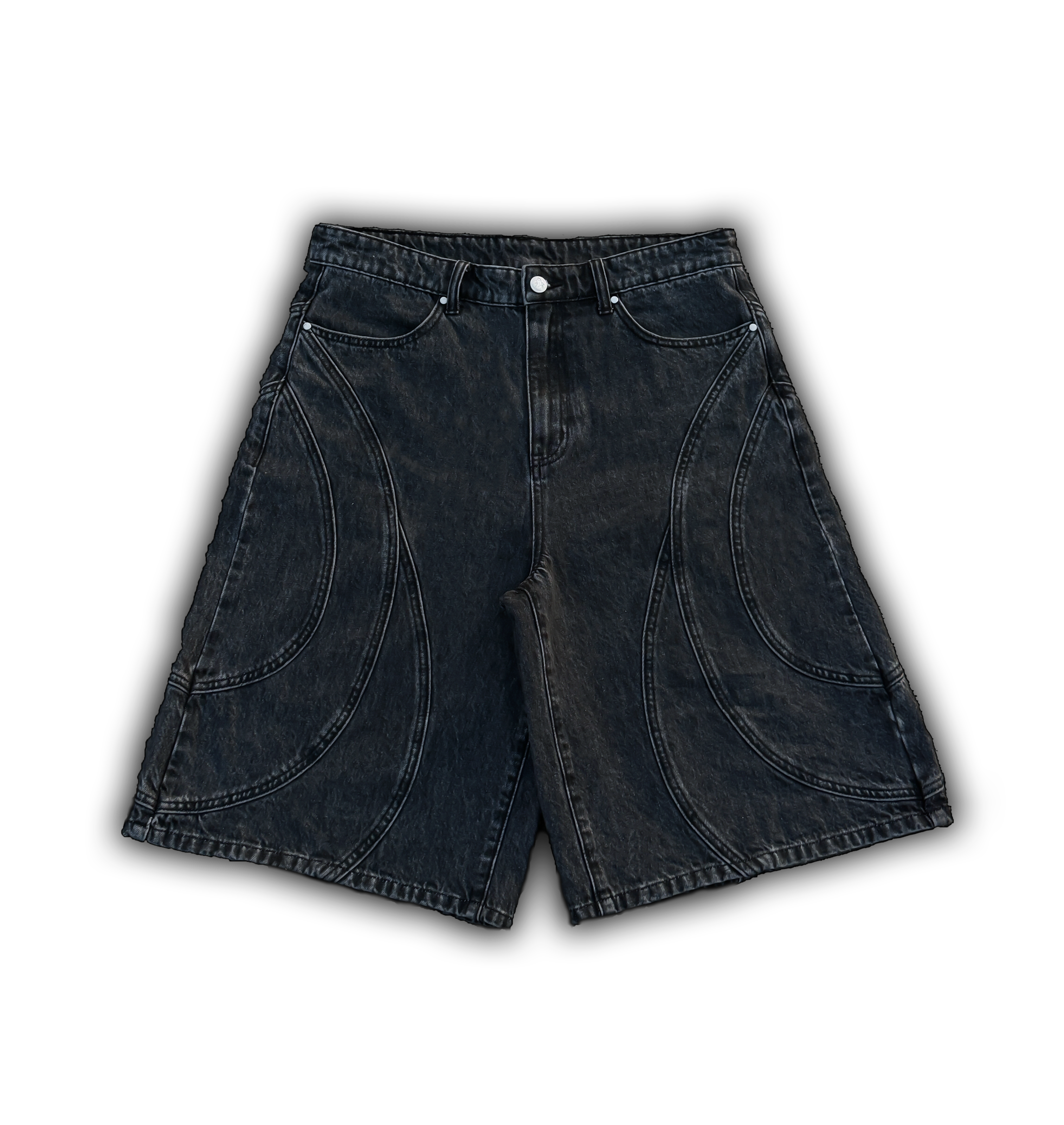 Elixir Gray Rare Pockets Jorts
