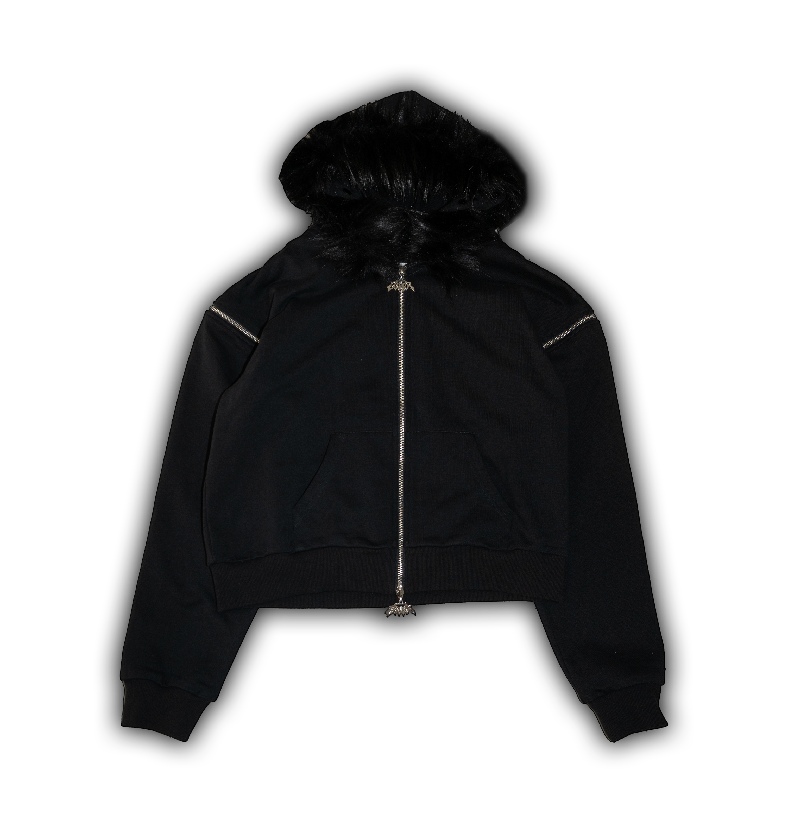 Elixir Detachable Black Tracksuit Zip Up