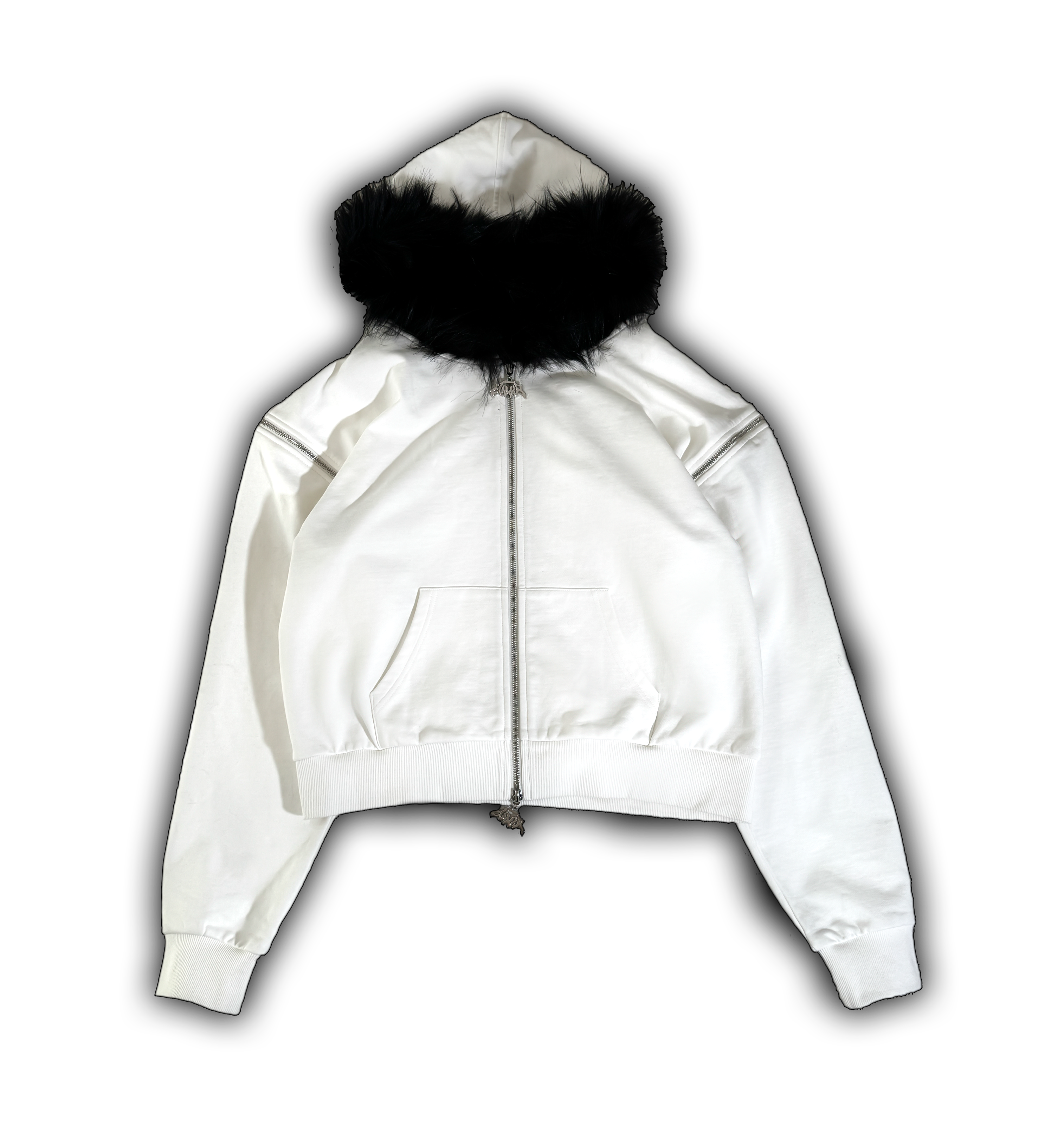 Elixir Detachable White Tracksuit Zip Up