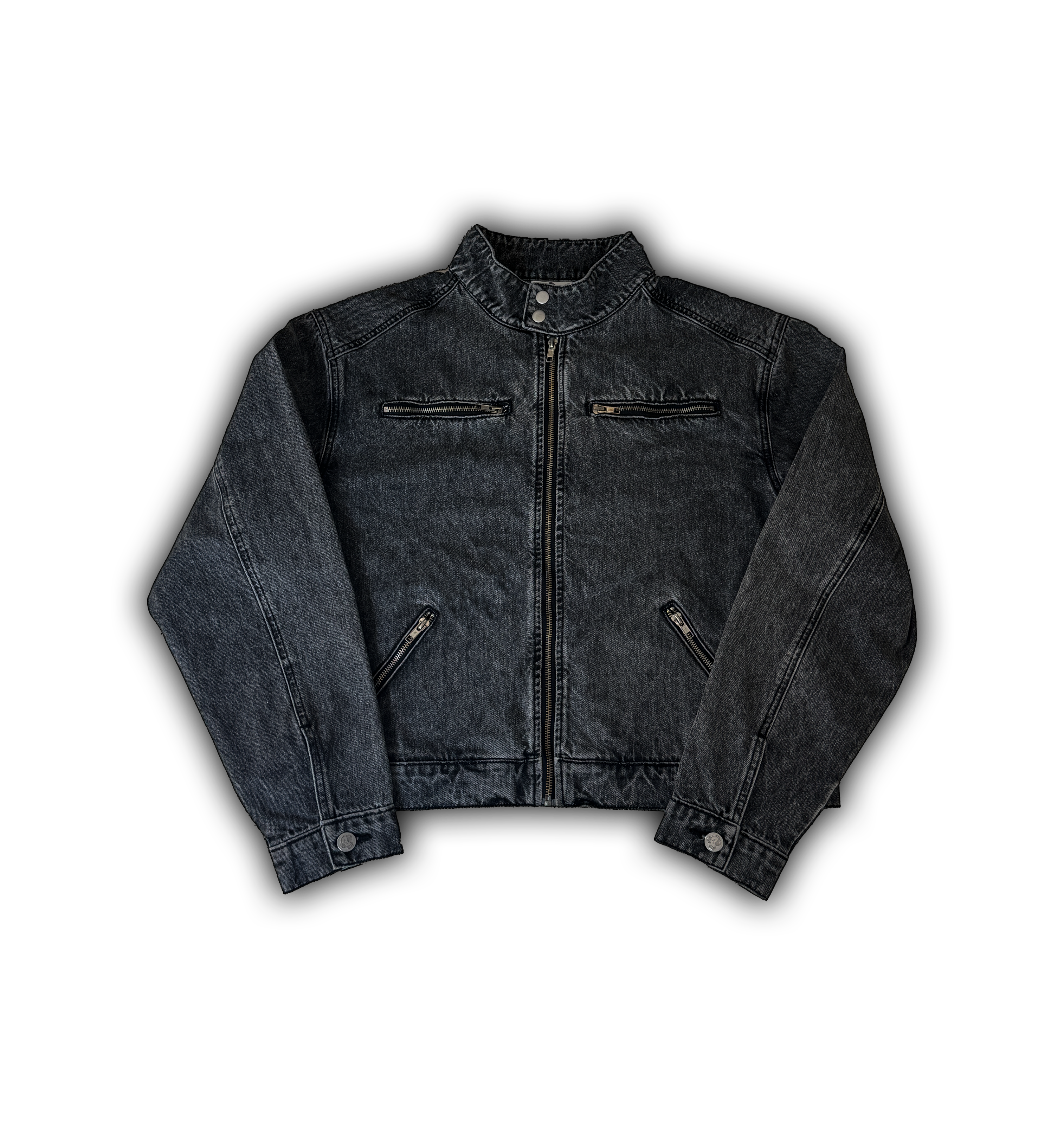 Elixir Gray Winter Denim Set Jacket