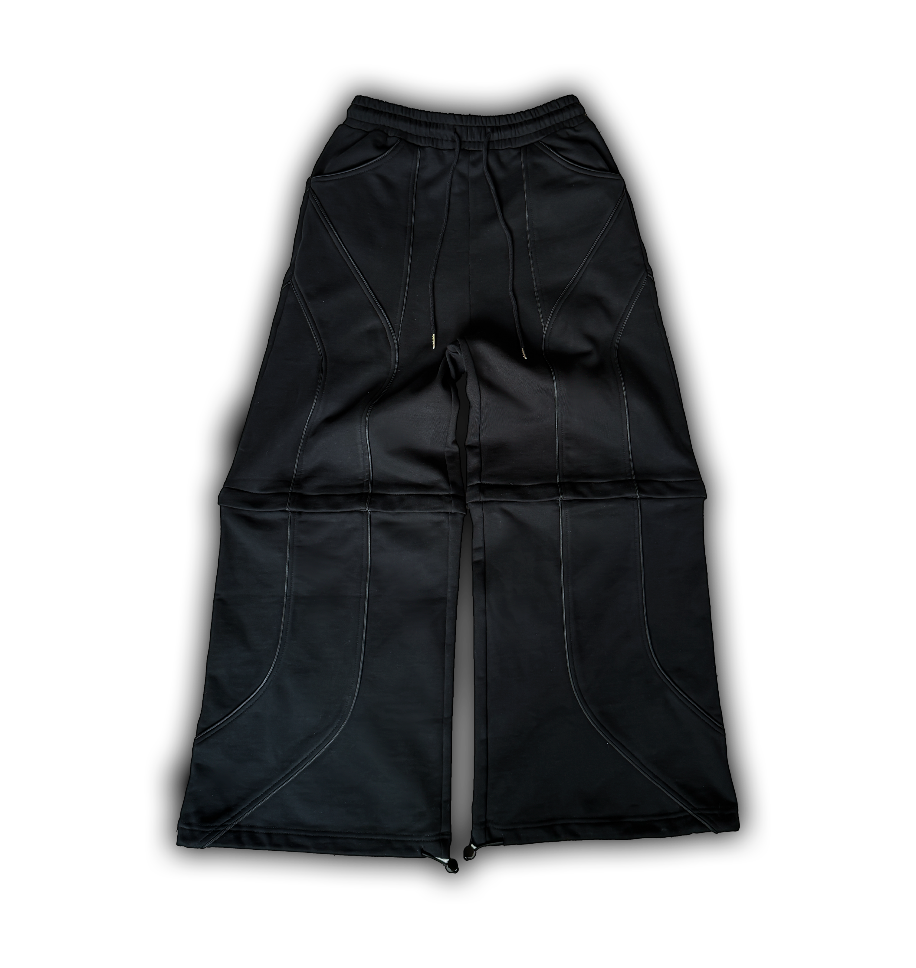 Elixir Detachable Black Tracksuit Pants