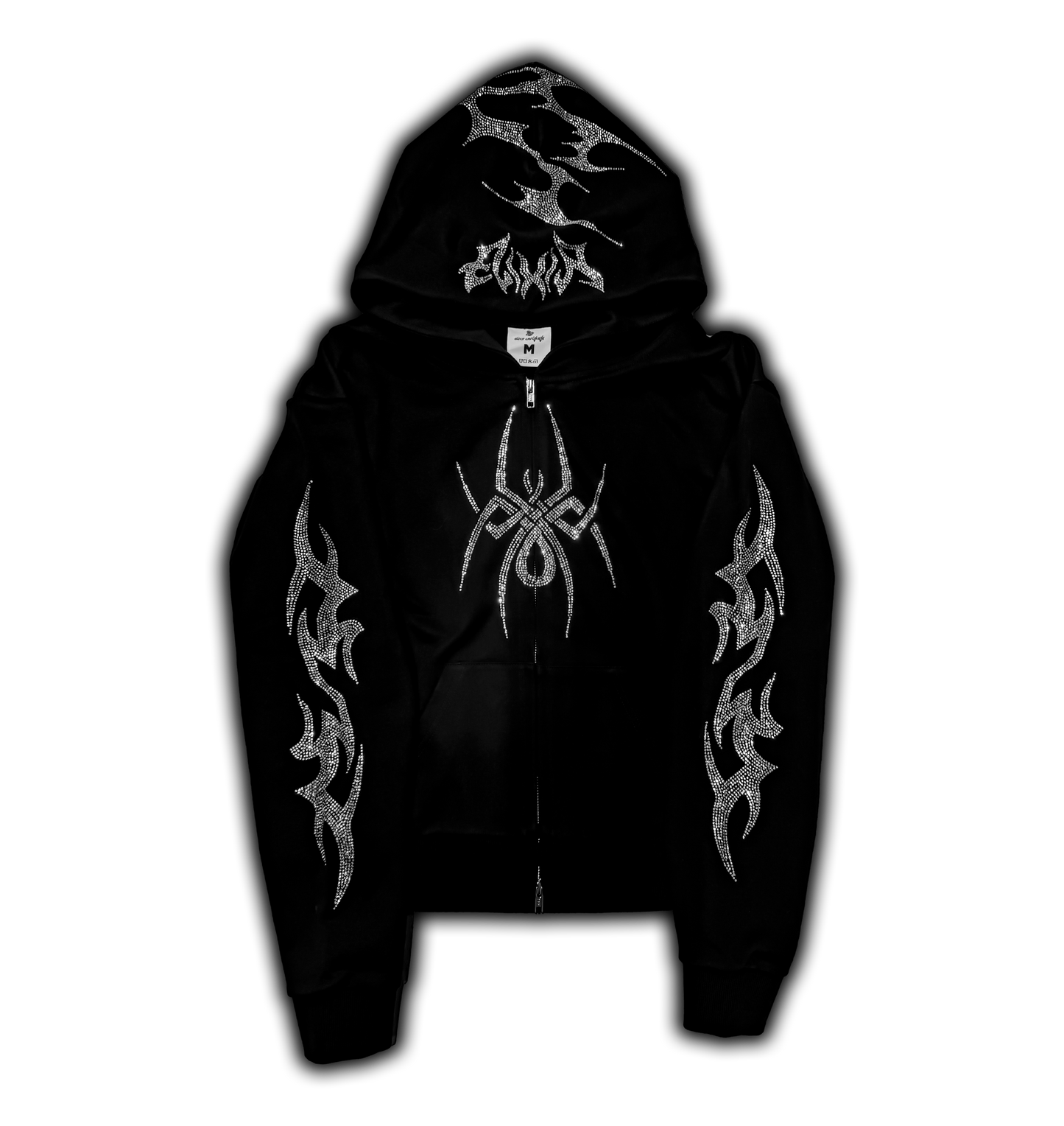 Elixir Black Rhinestones v2 Zip Up