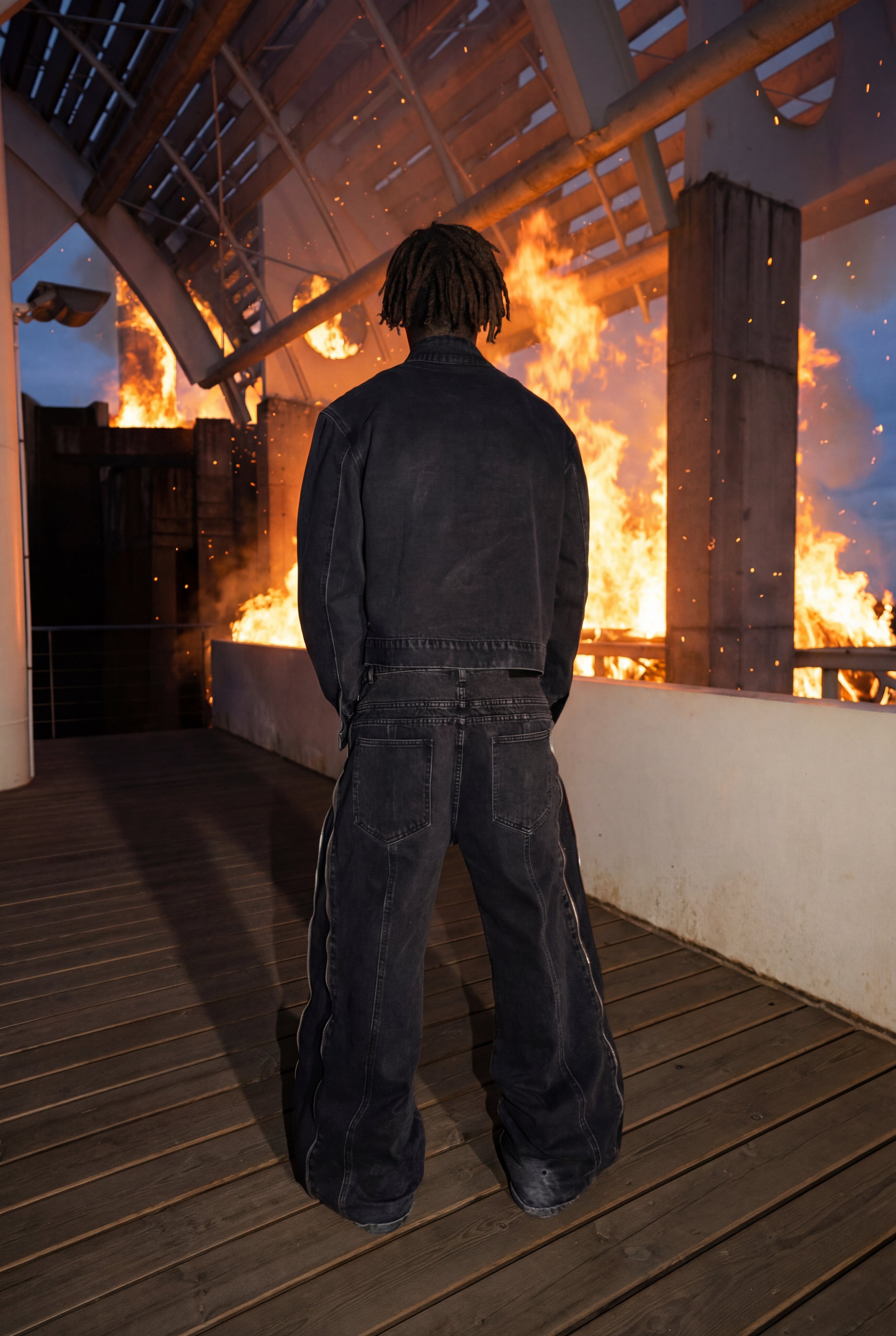 Elixir Black Winter Denim Set Jeans