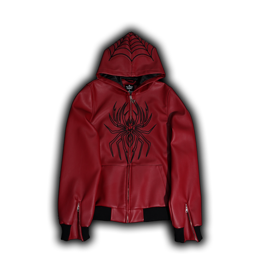 Elixir Spider Red Leather Jacket