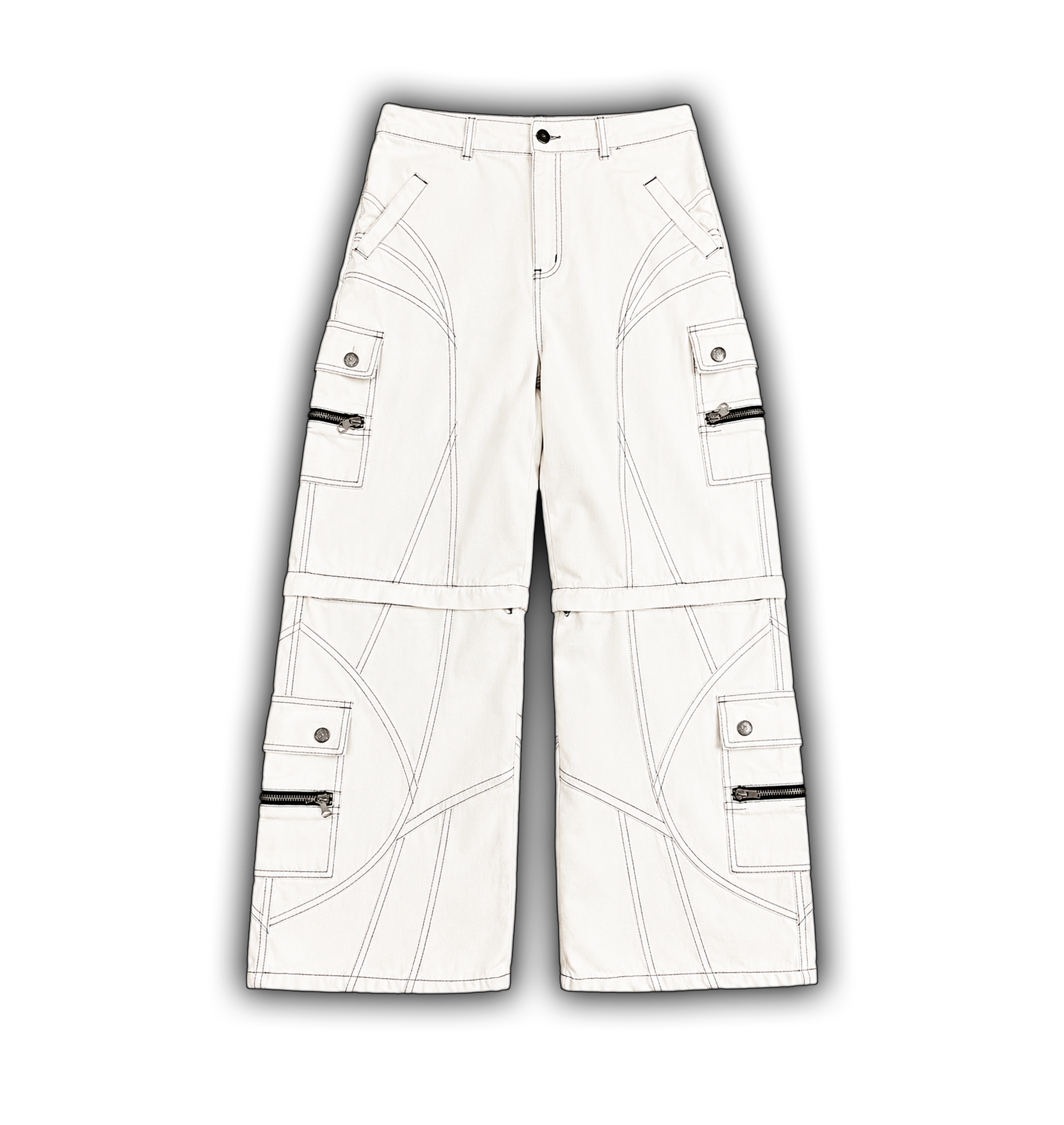 Elixir Detachable White Jeans