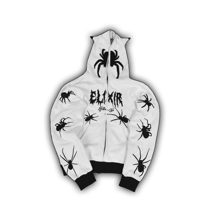 Elixir Spiders White Full Zip