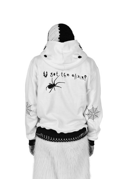 Elixir Spiders White Full Zip